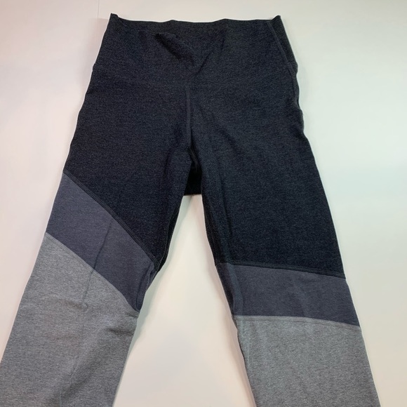 Old navy active grey colorblocked leggings - Picture 1 of 4